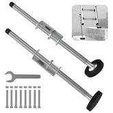 KARRYTON ladder levelers assembly showing secure installation on Type II ladders