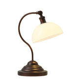 KARTOOSH cordless LED table lamp with a rotating arm for precise task lighting.