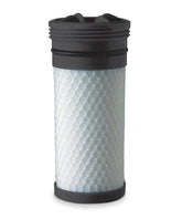Katadyn Hiker Pro replacement filter with pleated glass-fiber element for higher filtration capacity.