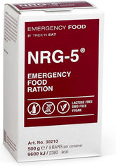 Katadyn NRG-5 bars pack for compact emergency nourishment.