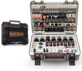 Katerk 420PCS rotary tool case keeps accessories organized and protected.