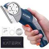 Katerk electric box cutter with high torque motor for smooth cardboard cutting.