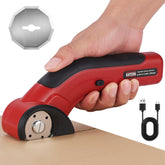 Katerk electric cardboard cutter slicing thick cardboard with precision