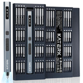 Katerk precision screwdriver display shows torque and charge status for precise work