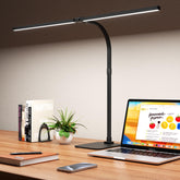 Kaulsoue Desk Lamp Architect with dual heads delivering wide, even illumination for desks