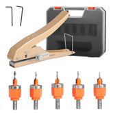 Kauwm 6pc countersink set with hole punch for precise countersinking