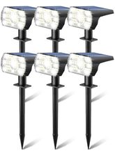 Kaxiida solar lights IP68 front view for durable yard illumination