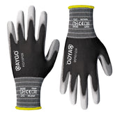 KAYGO KG15P PU-coated work gloves for durable grip in professional and DIY tasks.