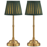 KDG cordless table lamp set 2, front view for ambient living room lighting