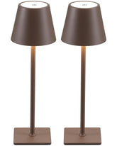 KDG cordless table lamp brown 2-pack for versatile home lighting.