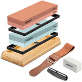 KEENBEST Actual Grit whetstone 400-1000 for fast edge repair and polish.