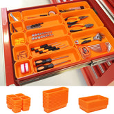 KeFanta 42-pack small tray in orange keeping tiny hardware neatly separated