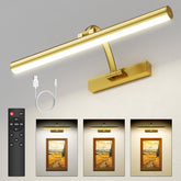 KEILAIMO Picture Light highlights wall art with angled head.