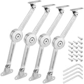 KEILEOHO lid stay hinges 4-pack provide durable lift support for cabinets and toy boxes.