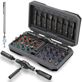 KELIN 43 in 1 ratchet screwdriver set for home repairs with versatile bits