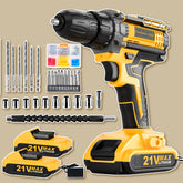 KELNOW cordless drill with dual 2.0Ah batteries for uninterrupted DIY sessions.