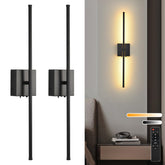 KELUOLY battery wall sconce two-pack front view for versatile bedroom lighting
