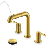 KENES brushed gold pull-down faucet with flexible spray options for daily use