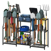 Keomaisyto garden tool organizer with three-sided structure for versatile storage.