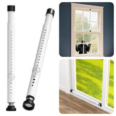 Keplrend window security bar in assembly secures windows with a sturdy, rust-resistant frame.
