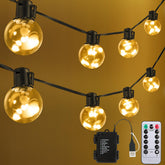 KepStars outdoor string lights 22ft glow for cozy patios and gardens.