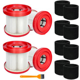 Kerneed 4-pack HEPA filters compatible with Milwaukee vacuums enhance filtration efficiency