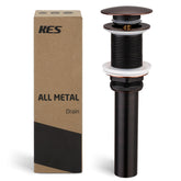 KES S2008D-ORB pop-up drain for vessel sink