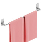 KES self-adhesive towel bar 26-inch brushed stainless for rustproof bathroom use.