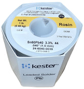Kester 24-6040-0039 rosin-core solder roll for general soldering tasks.