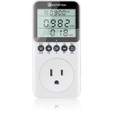 KETOTEK watt meter plug with LCD display showing energy usage clearly.