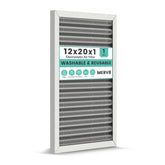 Keyingxuan 12x20x1 filter front view highlighting reusable electrostatic design for clean air