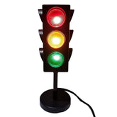 Kicko 11-inch traffic lights lamp on base for desk or nightstand urban vibe.