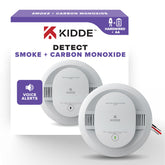 Kidde 30CUAR-V detector front view for living spaces and alert readiness