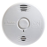 Kidde smoke detector front view with test button for easy safety checks.