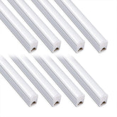 Kihung 8 pack 2ft LED shop light in a bright garage workspace