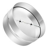 Kikerike 8 inch backdraft damper ready for duct insertion to regulate airflow