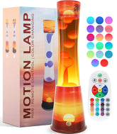 KIKILIVE 17-color liquid motion lamp casts calming hues in the bedroom