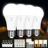 Kimjo rechargeable bulb with remote enables quick control in any room.