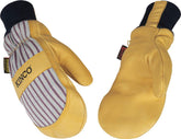 Kinco 1927KWT-L palm detail shows durable golden pigskin for long-lasting grip.