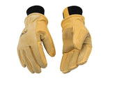Kinco Kin-901 pigskin glove back shows soft, durable suede protection.