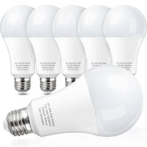 KINDEEP 23W A21 daylight bulb delivers bright 5000K light for storefront clarity.