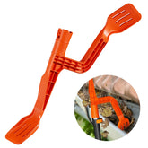 KINGLEV gutter cleaner tool for ground-use clears gutters quickly with ease.