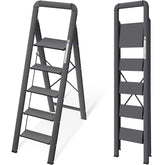 KINGRACK aluminium 5-step ladder stand-alone for easy reach