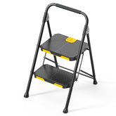 KINGRACK two‑step ladder with safety lock for secure unfolding