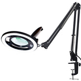 KIRKAS 10X magnifying glass with light for crystal-clear close-up detail.