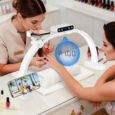 KIRKAS 24inch large half-moon light offering even, shadow-free illumination for precise manicures