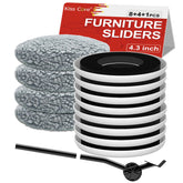 Kiss Core carpet sliders 8-pack ease heavy furniture moves on carpeted floors.