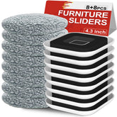 Kiss Core patent-pending sliders shown side view easing furniture movement