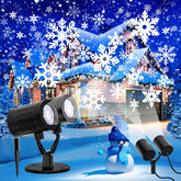 Kitloo snowflake projector double head for a vivid holiday display