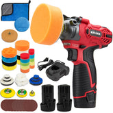KITLUCK cordless buffer polisher assembled for portable car detailing.